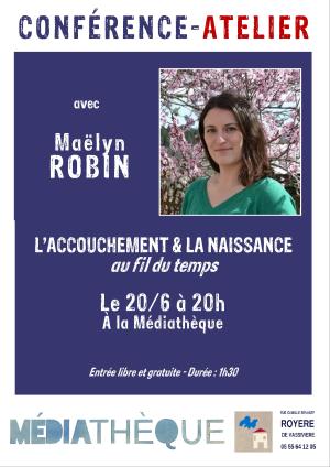 affiche conférence accouchement