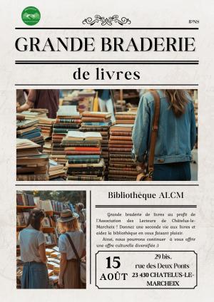 affiche braderie