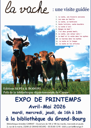 affiche expo vache