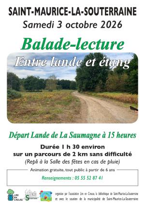 affiche de l'animation avec les différentes informations 